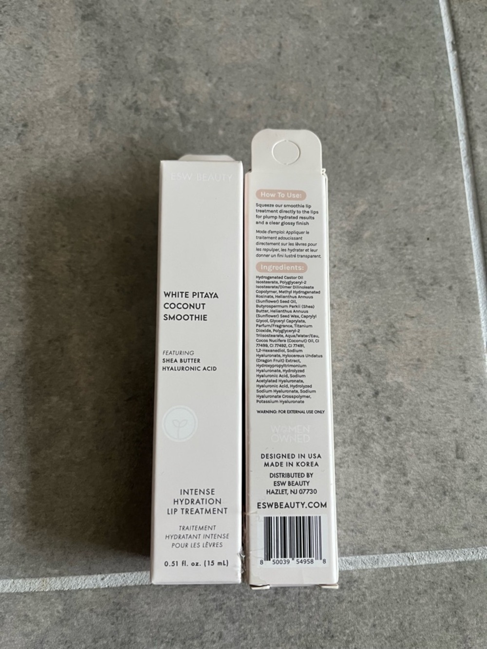 Brand New White Pitaya Coconut Smoothie Hydration Lip Treatment Quantity of Two